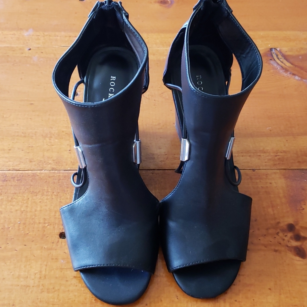 Rock&Republic black wedges